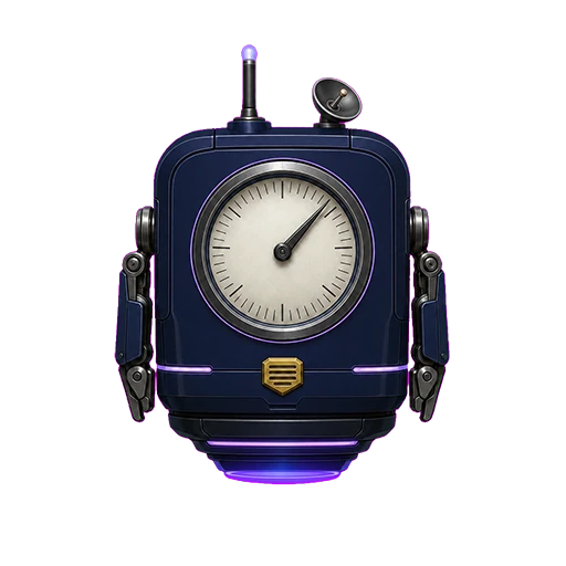 Vernier in the deep violet Abyss shell with a dish antenna