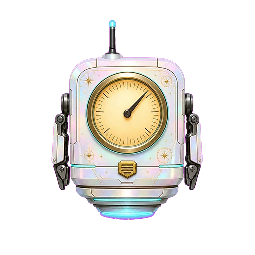 Vernier in the pearlescent Star shell with a gold dial