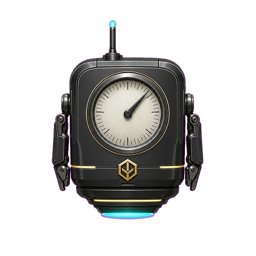 Vernier in the black and gold Warden shell